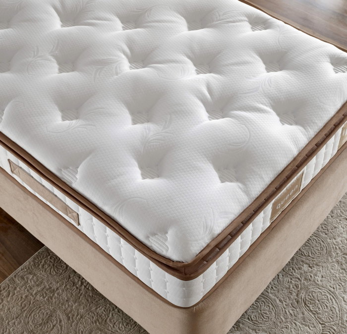 Hanah Home Colchón Queen Acolchado Firme 140x190 cm